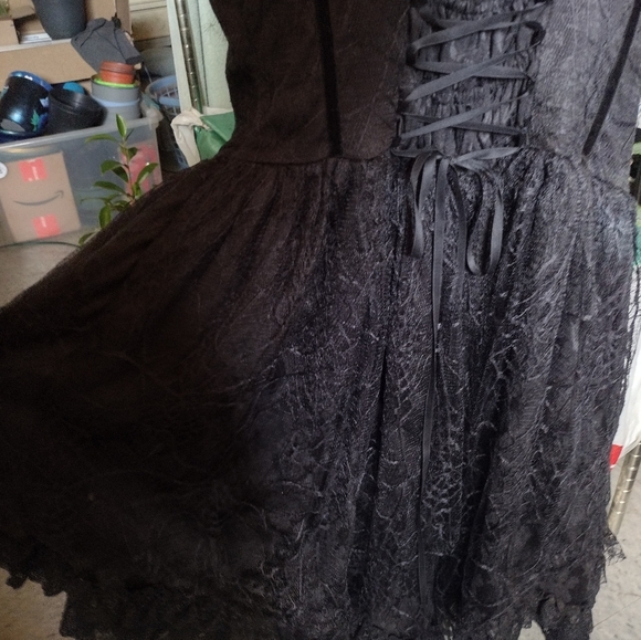 One Of A Kind Elegant Black Lolita  Dress (You Won't Find This Dress Anywhere) - Picture 15 of 16